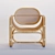 Elegant Marte Lounge Chair 3D model small image 2