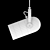 Modern Bullet Suspension Lamp 3D model small image 3