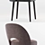 Graphite Grey Rory Dining Chairs - Set of 2 3D model small image 2