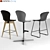 Elegant Adelaide Bar Chair - BoConcept 3D model small image 2