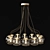 Sleek Orbit Chandelier - 36" Diameter 3D model small image 1