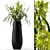 Realistic Cymbidium Orchids in Elegant Floor Vase 3D model small image 1