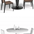 Elegant Dining Set: Unwrap UVW 3D model small image 2