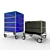 Kartell Mobil Set: Stylish Storage Accessories 3D model small image 1