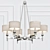 Elegant ELK Group Chandelier 3D model small image 1