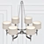 Elegant ELK Group Chandelier 3D model small image 2