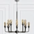 Elegant ELK Chandelier 3D model small image 1