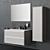 Modern Lacquered Vanity Unit with Drawers 3D model small image 1