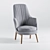 Luxurious Leda Armchair: Elegant, Stylish, and Comfortable 3D model small image 1