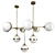 Loft-Style Suspended Chandelier 3D model small image 1