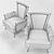 Rosita Eclectic Armchair | Contemporary Style 3D model small image 3