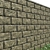 Stone Wall 3D Model: Realistic Texture & Compatible Formats 3D model small image 1