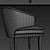 Sleek Ibis Dining Chair Set 3D model small image 2