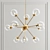 Modern Geometric Sputnik Chandelier 3D model small image 1