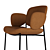 Modern Comfort: Arrmet Macka Armchair & Stool 3D model small image 7