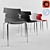 Modern Chrome Breakout Chair - Multiple Colors 3D model small image 1