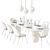 Bettle Dining Set: Elegant and Modern 3D model small image 3