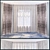 TOGAS Textiles: Elegant Bay Window Curtains 3D model small image 1