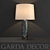 Elegant Marble Table Lamp 3D model small image 1