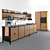 Customizable WERK Modular Kitchen 3D model small image 1