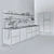 Customizable WERK Modular Kitchen 3D model small image 2