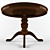 Elegant Walnut Dining Table 3D model small image 2