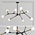 Elegant Spiral Ceiling Lights 3D model small image 1