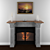 Elegant Marble Fireplace with Art 3D model small image 1