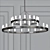 Elegant Double Tier Chandelier 3D model small image 1