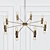 Sleek Kendu Chandelier 3D model small image 2