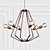 Rustic Elegance: Colorado Chandelier 3D model small image 1