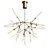 Elegant Spur Chandelier 3D model small image 1