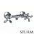 STURM Classica Shower Faucet in Chrome, Bronze, or Gold 3D model small image 1