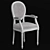 French Style Dining Chair: Elegant and Classic 3D model small image 1