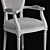 French Style Dining Chair: Elegant and Classic 3D model small image 2