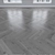 Gray Oak Parquet: Herringbone, Linear, Chevron 3D model small image 2