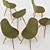 Nellie Mid-Century Eiffel Dining Chair 3D model small image 3