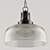 Sleek Nickel Pendant Light 3D model small image 2