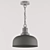 Sleek Nickel Pendant Light 3D model small image 3