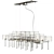 Elegant Spillray 26 Chandelier 3D model small image 1