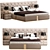 Luxury Italian Bed: Visionnaire PERKINS 3D model small image 1