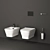 Forma Toilet and Bidet Set 3D model small image 1