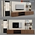 Modern TV Stand, Spacious Design 3D model small image 1