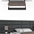 Poliform Contemporary Bed with Textures 3D model small image 3