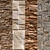 Modern Stone Walls: Set 17 3D model small image 1