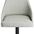 Sleek Leather Stool: Ozzio Italia DYLAN 3D model small image 2