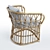 Elegant San Francisco Rattan Chair 3D model small image 2