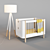 Wood Mini + Bed & Highland Floor Lamp 3D model small image 2