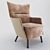 Elegant Lounge Chair - Compact Comfort 3D model small image 1