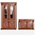 Classic TV Stand Wardrobe 3D model small image 1